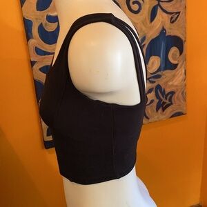 Cropped Top/Long Lined Sports Bra